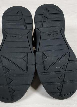 Шкіряні дитячі черевики на липучках clarks gore-tex оригінал, розмір 28.55 фото