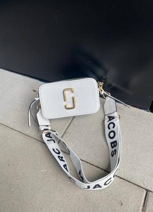 Распродажа женская сумка сумочка marc jacobs white/black logo10 фото