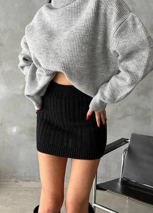 Туника свитер oversize с удлиненным горлышком в самых актуальных цветах6 фото