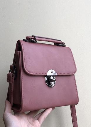 Міні-сумка рожева