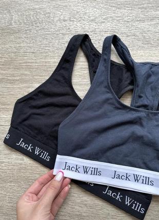 Хлопковые спортивные топы бра лиф jack wils 34/s6 фото