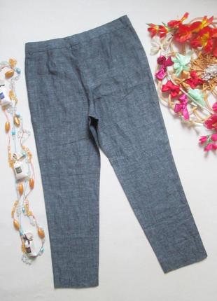 Шикарные летние льняные штаны брюки дорогого бренда varana 💜🌺💜4 фото