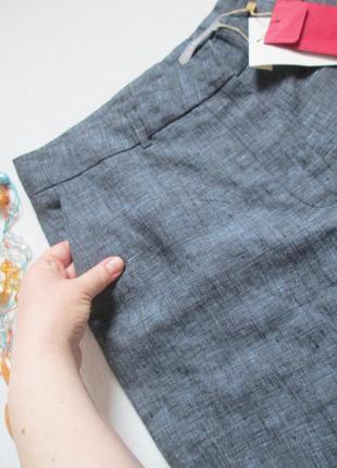 Шикарные летние льняные штаны брюки дорогого бренда varana 💜🌺💜3 фото