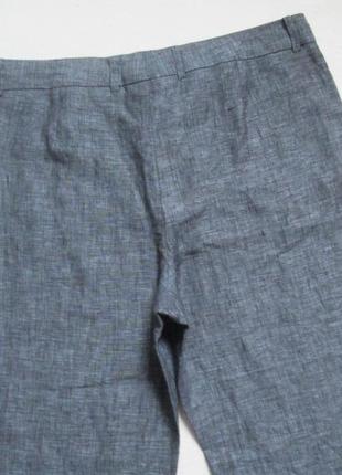 Шикарные летние льняные штаны брюки дорогого бренда varana 💜🌺💜5 фото