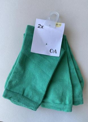 Шкарпетки зелені бавовна носки зеленые хлопок