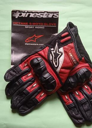 Мото перчатки рукояти alpinestars ottane s-moto glove1 фото