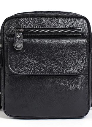 Чоловіча сумка із зернистої шкіри