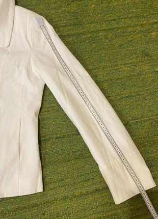 Белый супер элегантный пиджак4 фото
