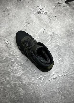 Мужские зимние кожаные ботинки/кроссовки adidas на меху8 фото