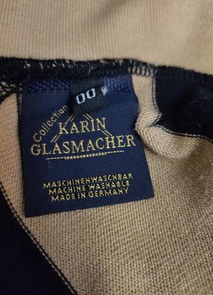 Свитшот в полоску, бежевый с черным, хлопок с полиестром, немецкого драгоценного бренда кarin glasmacher6 фото
