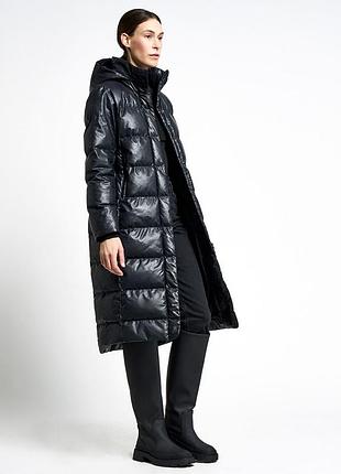 Пуховик з еко шкіри mohito