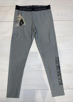 Спортивные женские лосины серые новые napapijri xs, s, m