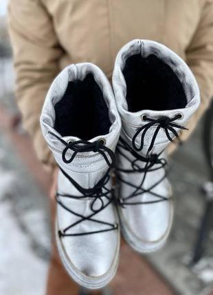 Шикарные женские зимние ботинки, натуральная кожа2 фото