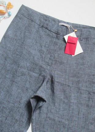 Шикарные летние льняные штаны брюки дорогого бренда varana 💜🌺💜2 фото
