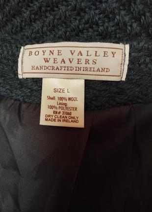 Шерстяное вязаное пальто boyne valley weavers5 фото