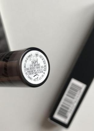 Гель для бровей mac cosmetics eye brows big boost fiber gel оттенок taupe. 4,1 г....