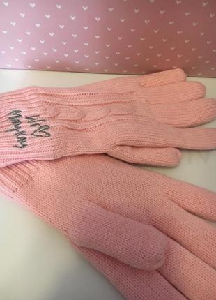 Перчатки рукавички рожеві mary kay2 фото