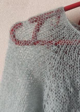 Свитер паутинка воздуха вязаный свитер оверсайз4 фото
