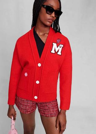 Червоний кардиган maje