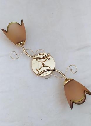 Люстра на 2 плафони (можливий монтаж на стіну як бра) — уцінка