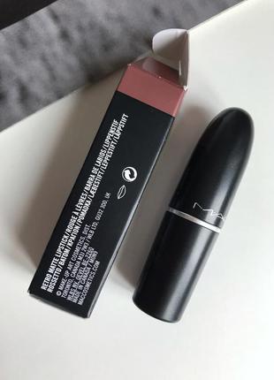 Матовая стойкая помада mac cosmetics retro matte lipstick 708 bronx. оригинал. новая 📦является отправка новой почтой8 фото