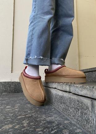 Ugg tasman platform chestnut угги уггі