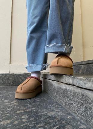 Ugg tasman platform chestnut угги уггі5 фото