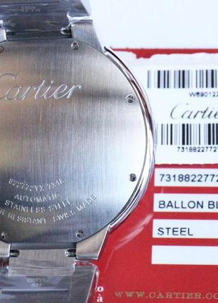 Срібний годинник cartier ballon4 фото