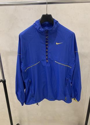 Ветровка куртка nike синяя женская спортивная в бег1 фото