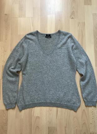 Кашемировый свитер с v-образным вырезом f&f 100% кашемир3 фото