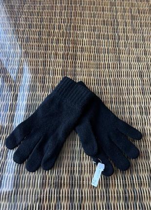 Шерстяные перчатки polo ralph lauren p&amp;c оригинальные черные3 фото