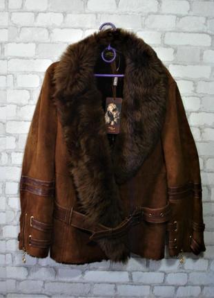 Натуральная дубленка (мех тасканы) "original shearling" 46-48 р туречки2 фото