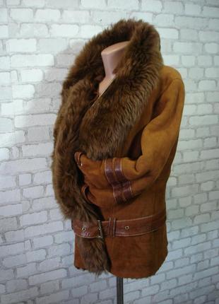 Натуральная дубленка (мех тасканы) "original shearling" 46-48 р туречки5 фото