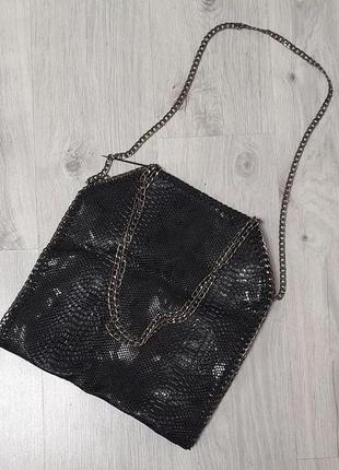 Продается нереально крутая кожанная  сумка  рептилия от stella mccartney