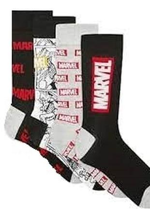 Шкарпетки 4 пари primark marvel eur 40-43