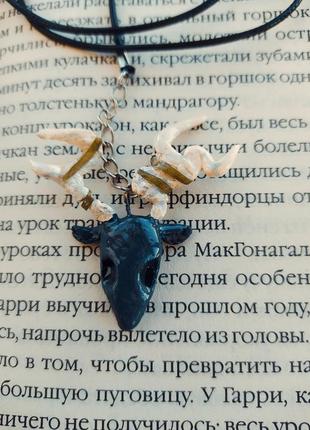 Кулон дух лісу прикраса з глини, епоксидною смолою