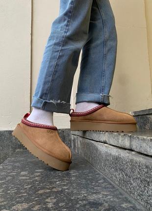 Ugg tasman platform chestnut8 фото