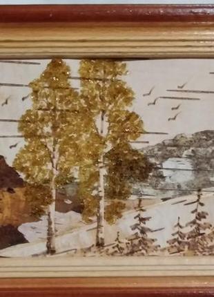 Картина из бересты 13х18 см