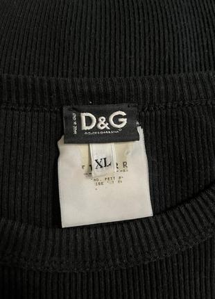 Dolce & gabbana оригинал женская черная базовая футболка из хлопка3 фото