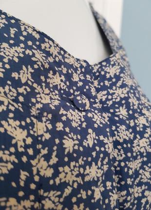 Легкая винтажная блуза в мелкие цветы in's &amp;out's4 фото