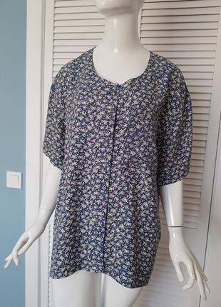 Легкая винтажная блуза в мелкие цветы in's &amp;out's2 фото