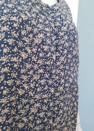 Легкая винтажная блуза в мелкие цветы in's &amp;out's3 фото