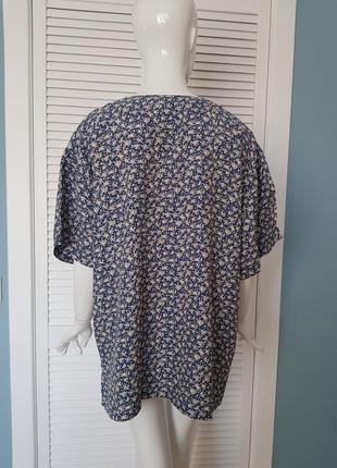 Легкая винтажная блуза в мелкие цветы in's &amp;out's5 фото