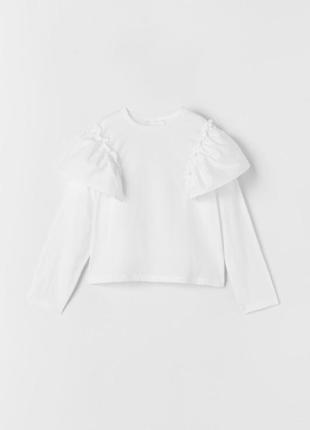 Нарядная кофточка zara на девочке, нарядная блуза на девочку 13/14 лет. блуза zara.