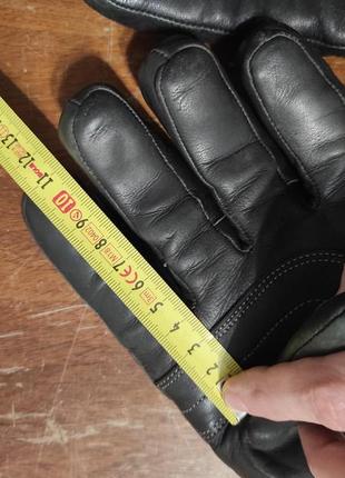 Кожаные зимние мото перчатки варежки hipora thinsulate8 фото