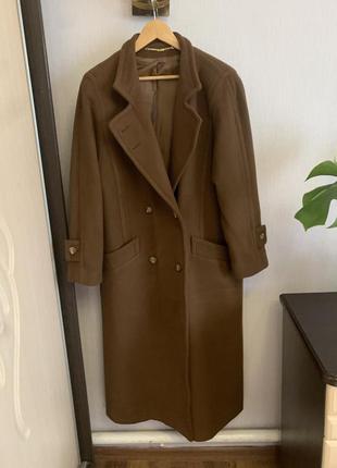 Стильное шерстяное пальто оверсайз goldex3 фото