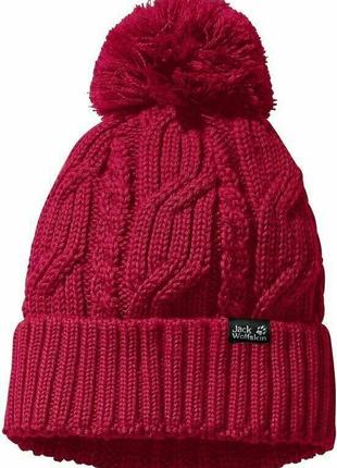 Шапка jack wolfskin stormlock pompom