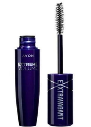 Туш для вій avon extravert екстремальний 9,5 мл чорніша чорного