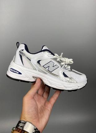 Кроссовки new balance 530 white silver navy