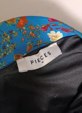 Pieces юбка миди имитация запаха в цветы (м)4 фото